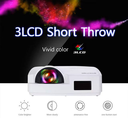 BYINTEK Cloud C500LST - Vidéoprojecteur Laser 3LCD XGA Haute Luminosité pour Salles de Réunion, Écoles et Bureaux