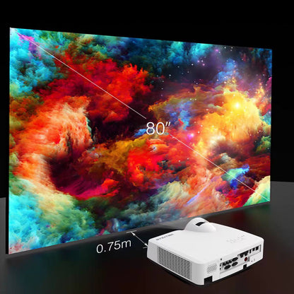BYINTEK Cloud C500LST - Vidéoprojecteur Laser 3LCD XGA Haute Luminosité pour Salles de Réunion, Écoles et Bureaux